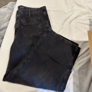 women’s old navy baggy wide leg jean